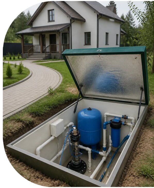 Автономное водоснабжение дома в Севастополе от 154815 р. | АПаруса-Сев